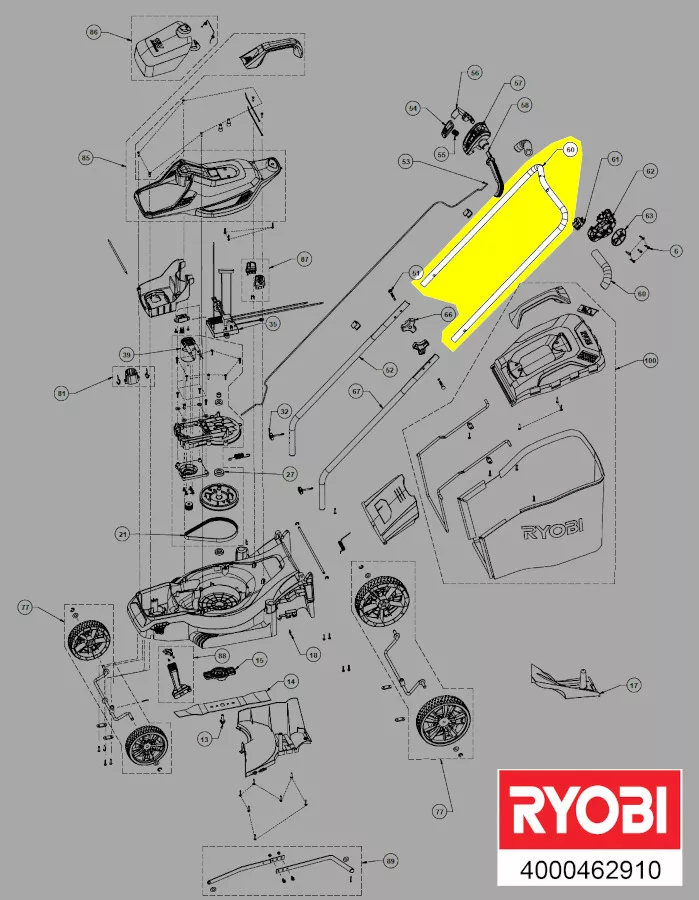 guidon réf. 5131043615 Ryobi